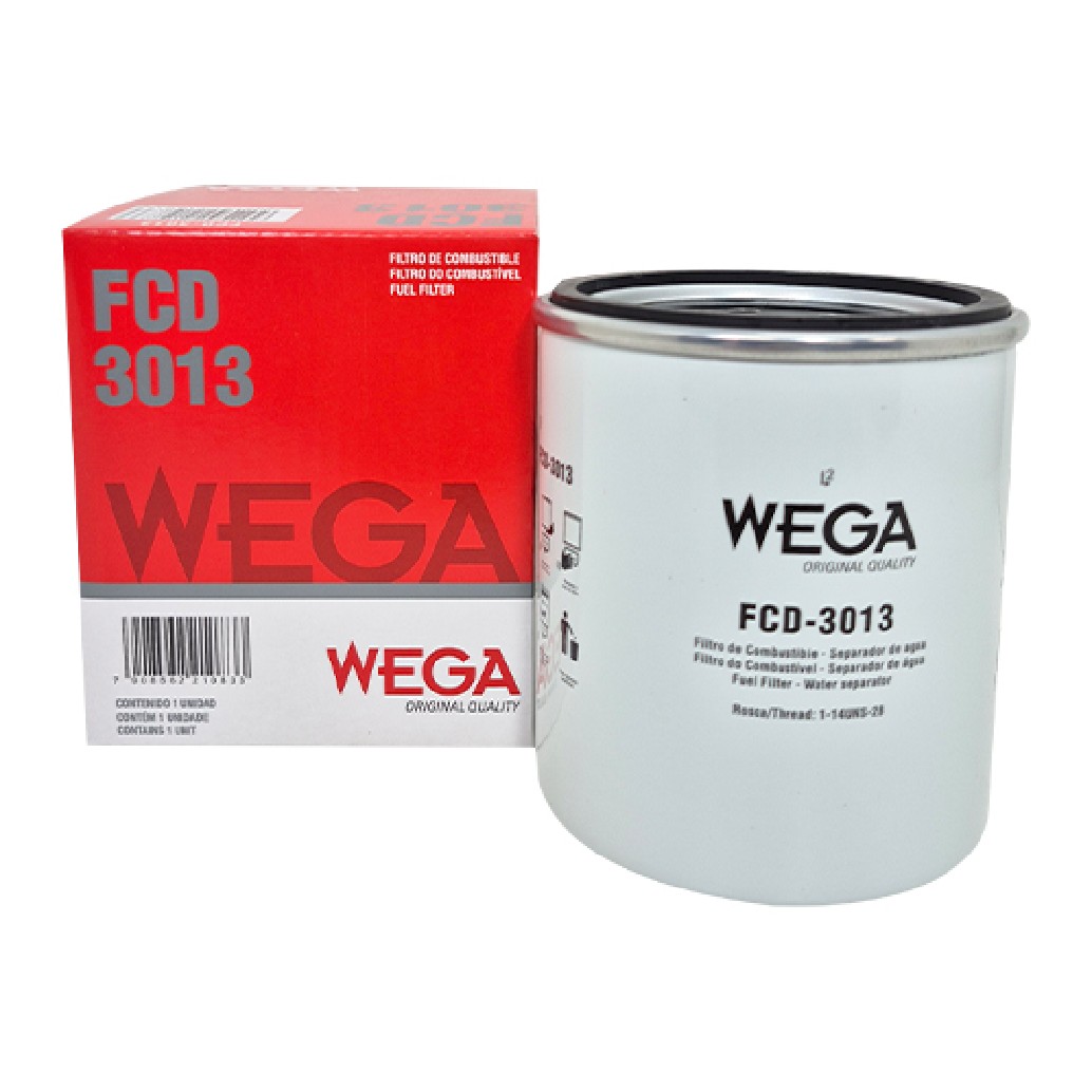 Filtro do Combustível Diesel Separador sem Copo - WEGA - FCD-3013