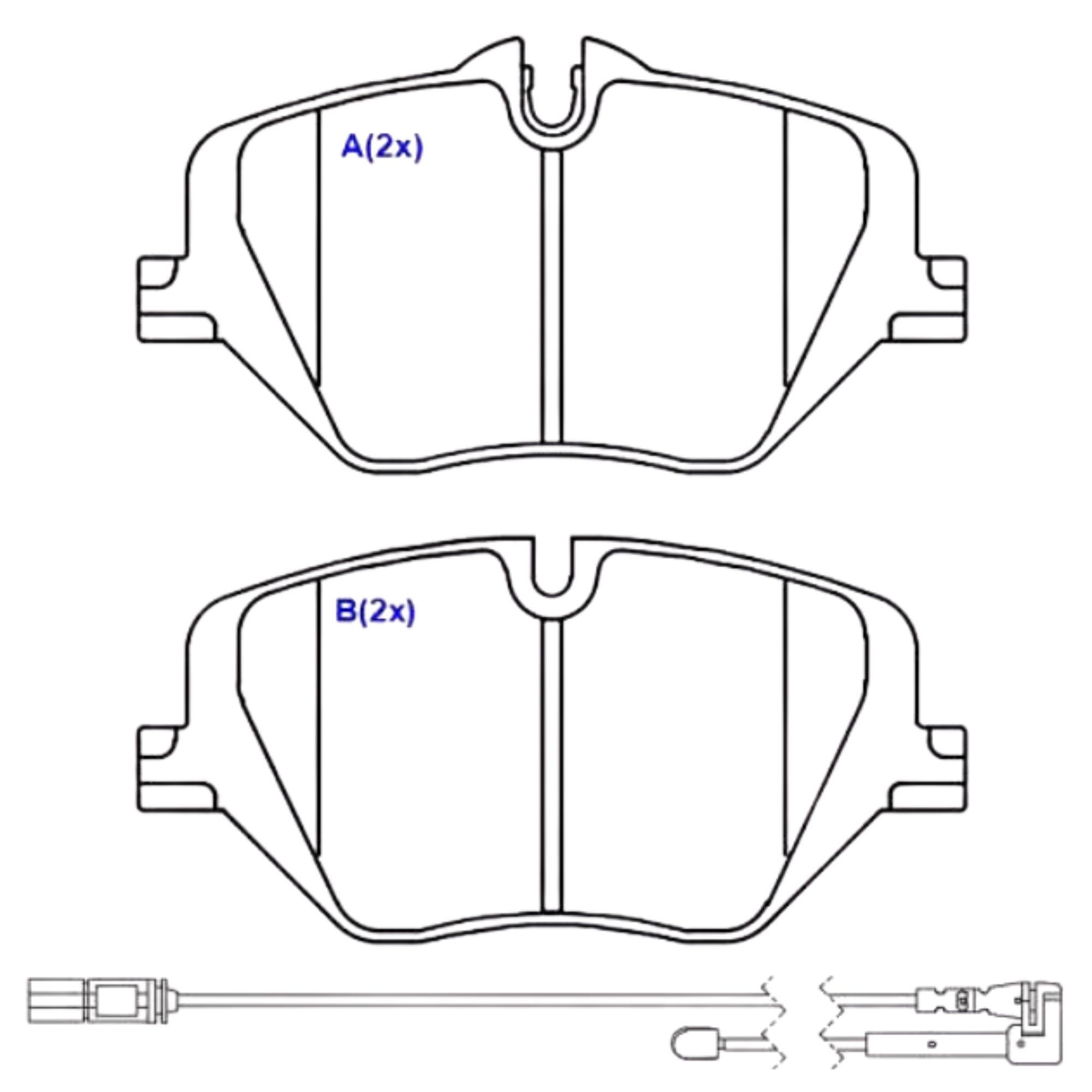 Jogo Pastilha de Freio Dianteira com Sensor para BMW X1 após 2022 - SYL - 2079