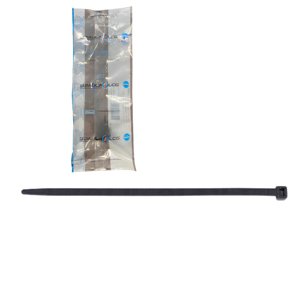 100 Abraçadeira Nylon 40cm Preta - DPaula - DP7.215P