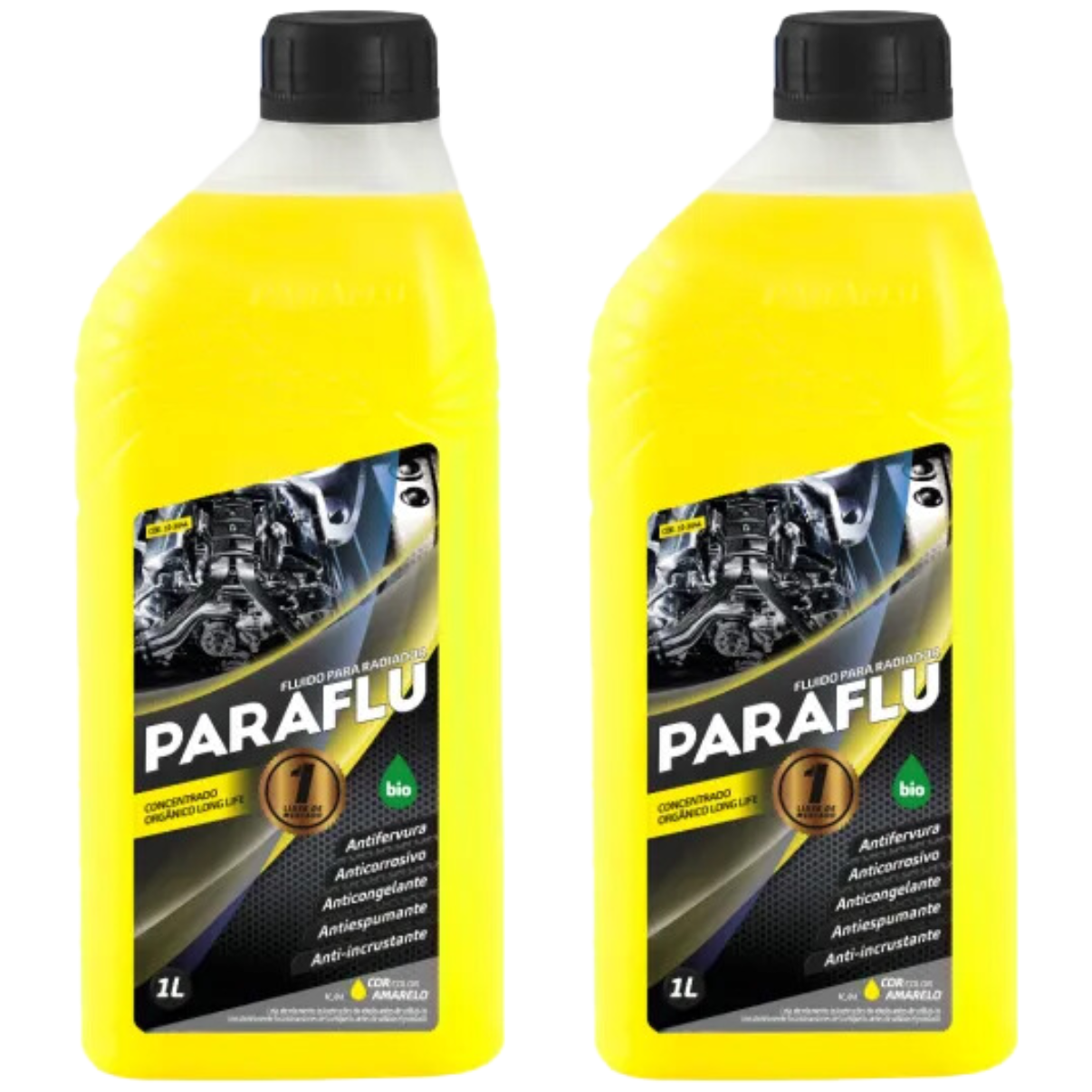 Aditivo 2L Concentrado Radiador Amarelo Paraflu Bio Orgânico