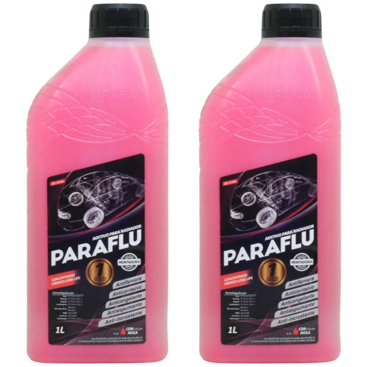 Aditivo 2L Concentrado Radiador Rosa Paraflu Montadora Híbrido 10-3054