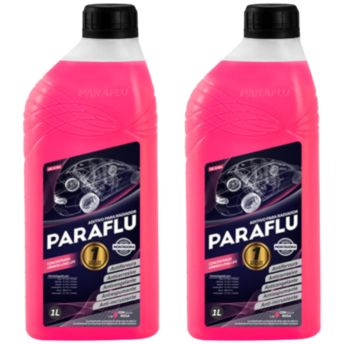 Aditivo 2L Concentrado Radiador Rosa Paraflu Montadora Híbrido 10-3056