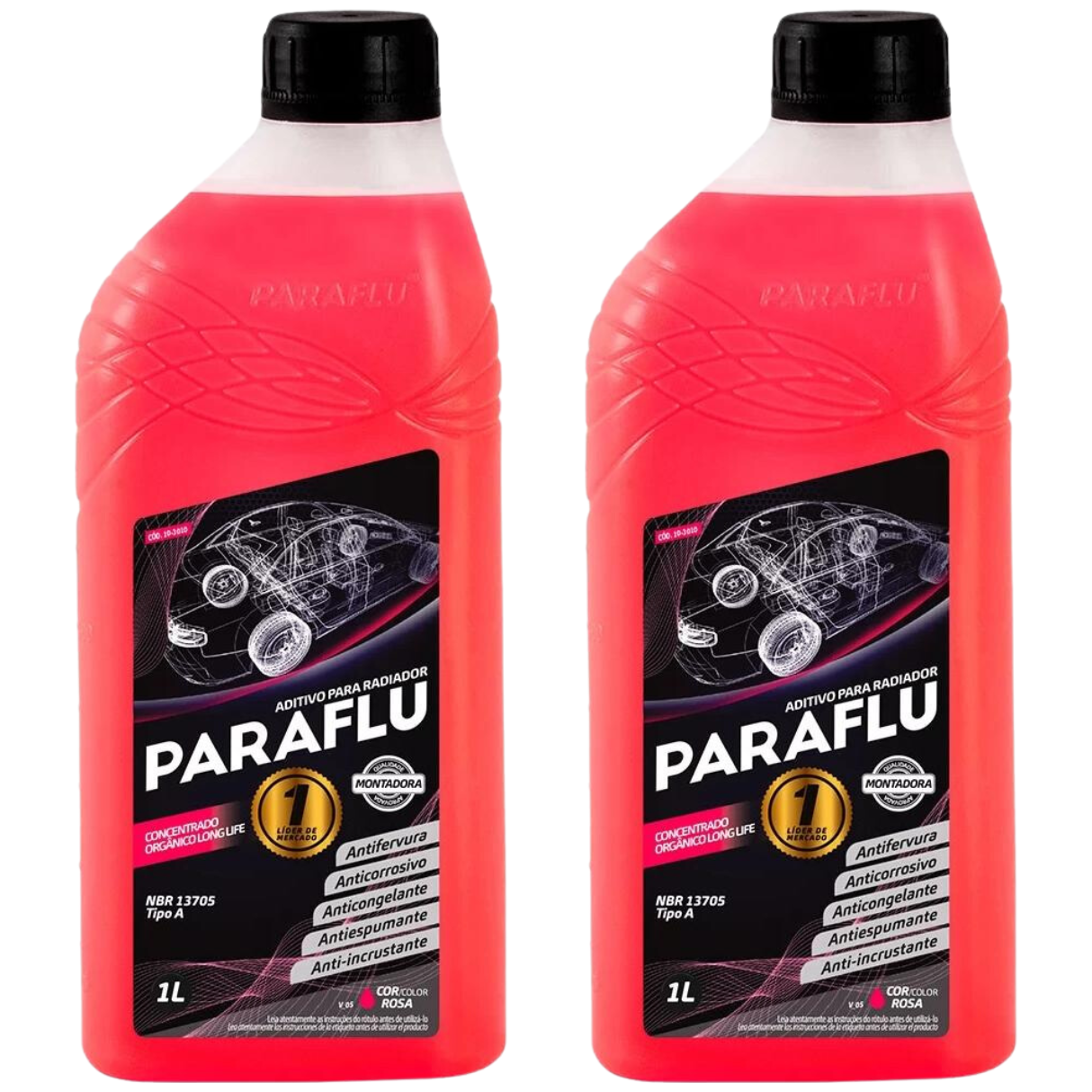 Aditivo 2L Concentrado Radiador Rosa Paraflu Montadora Orgânico