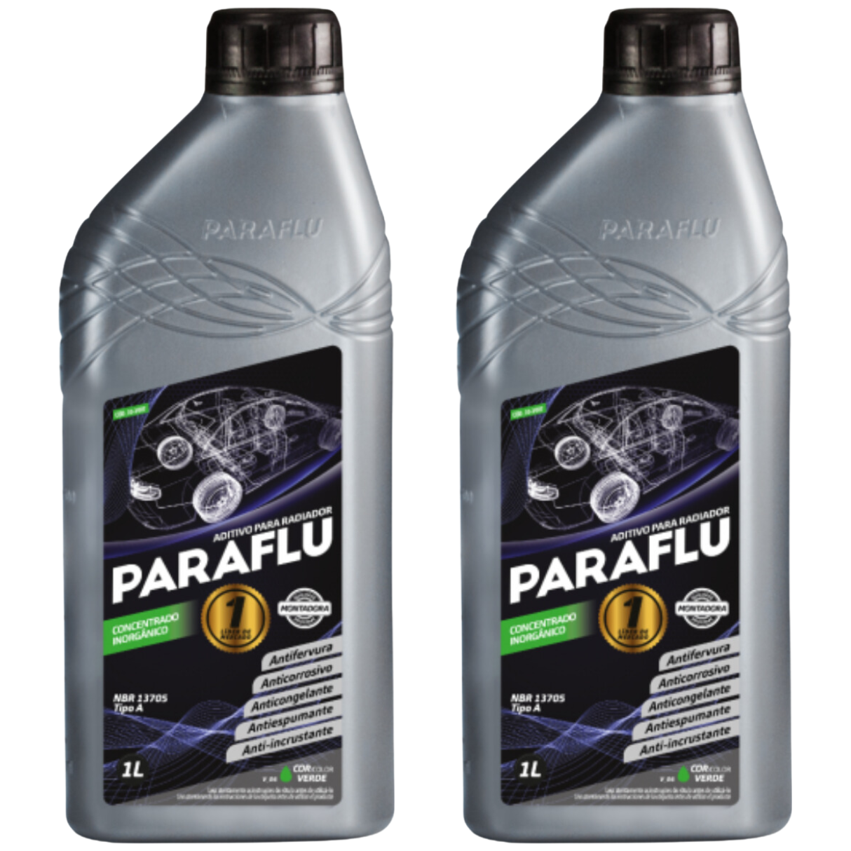 Aditivo 2L Concentrado Radiador Verde Paraflu Montadora Inorgânico