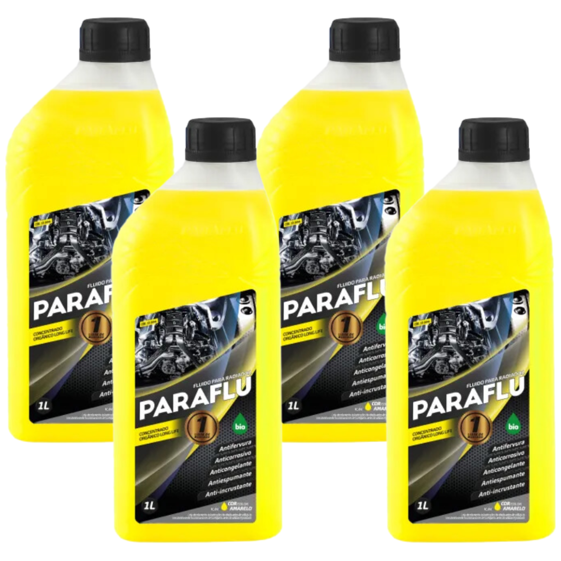 Aditivo 4L Concentrado Radiador Amarelo Paraflu Bio Orgânico