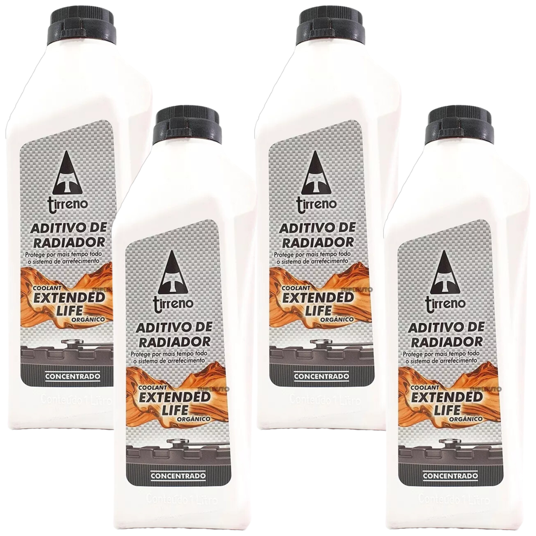 Aditivo 4L Concentrado Radiador Laranja Tirreno Orgânico Extended Life