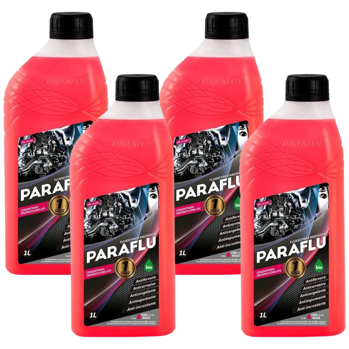 Aditivo 4L Concentrado Radiador Rosa Paraflu Bio Orgânico