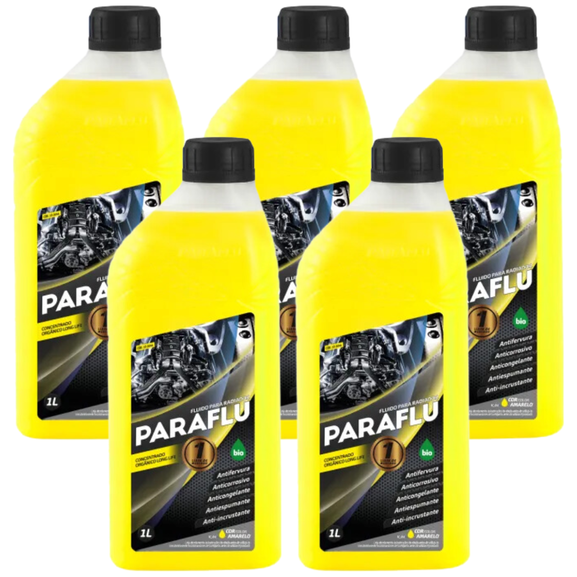 Aditivo 5L Concentrado Radiador Amarelo Paraflu Bio Orgânico