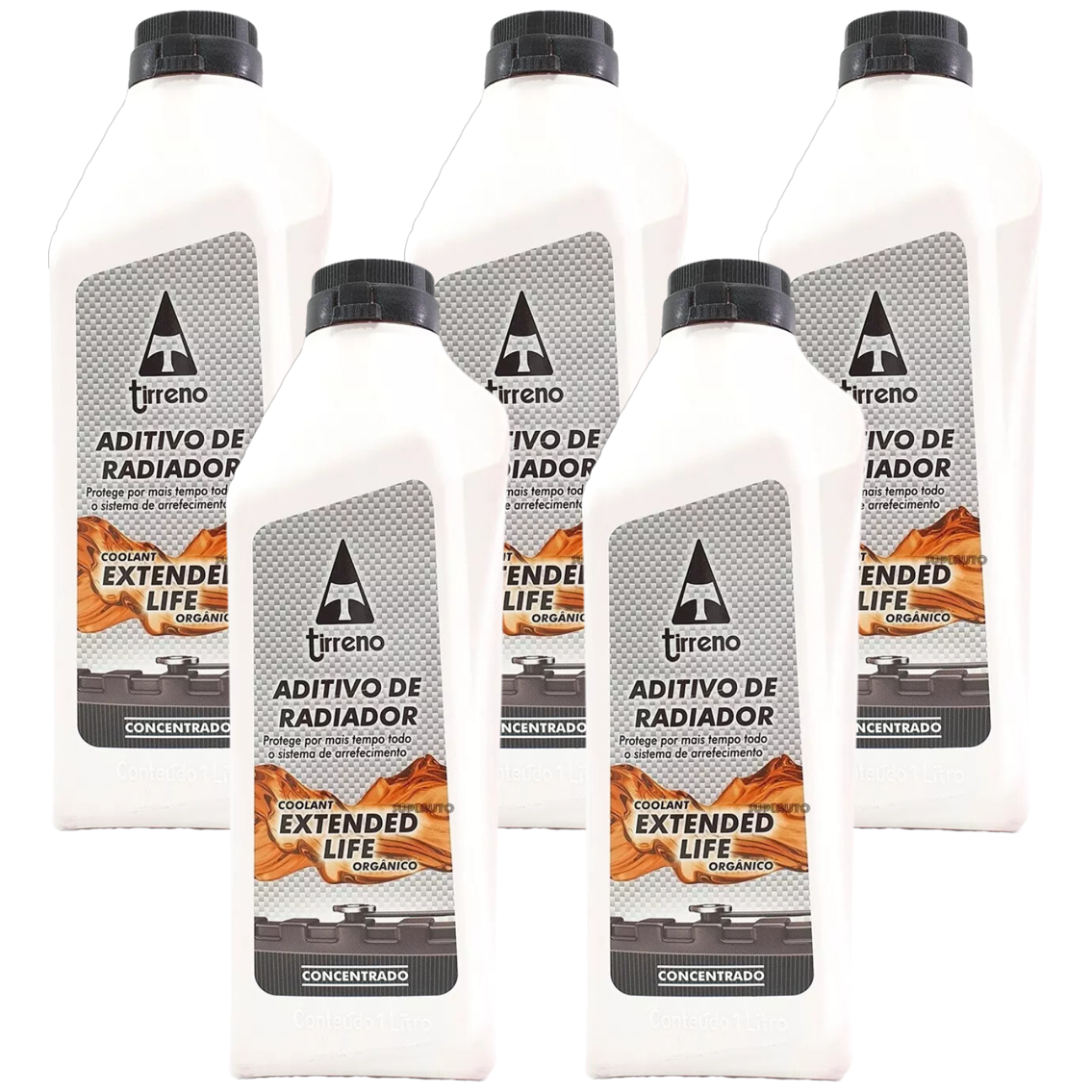 Aditivo 5L Concentrado Radiador Laranja Tirreno Orgânico Extended Life