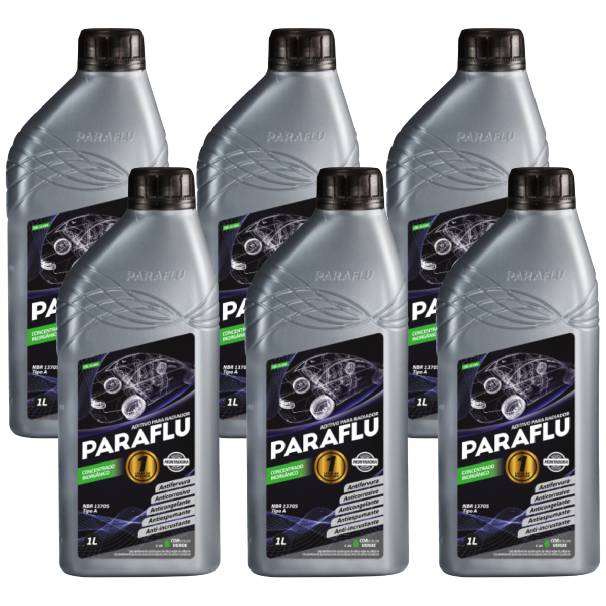 Aditivo 6L Concentrado Radiador Verde Paraflu Montadora Inorgânico