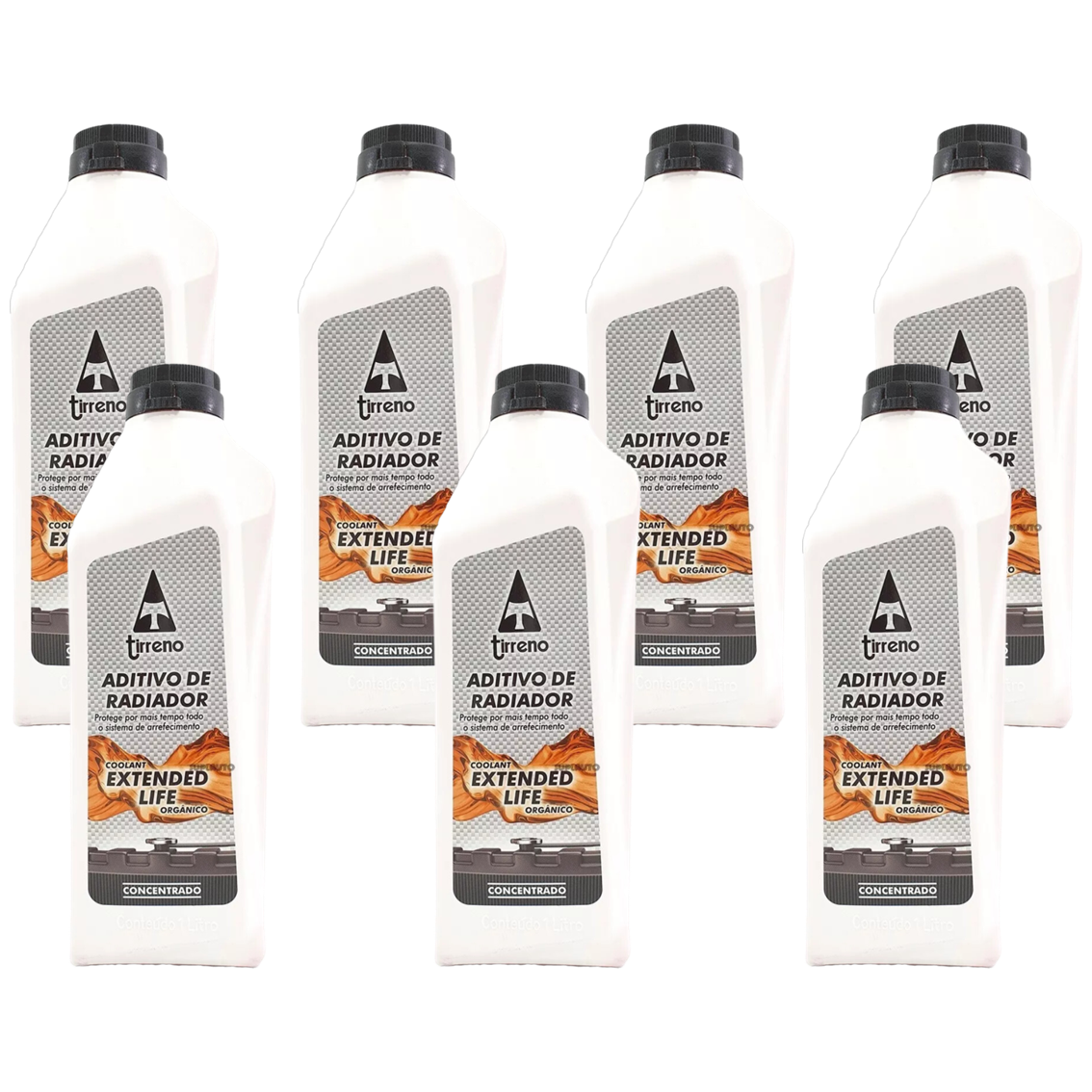 Aditivo 7L Concentrado Radiador Laranja Tirreno Orgânico Extended Life