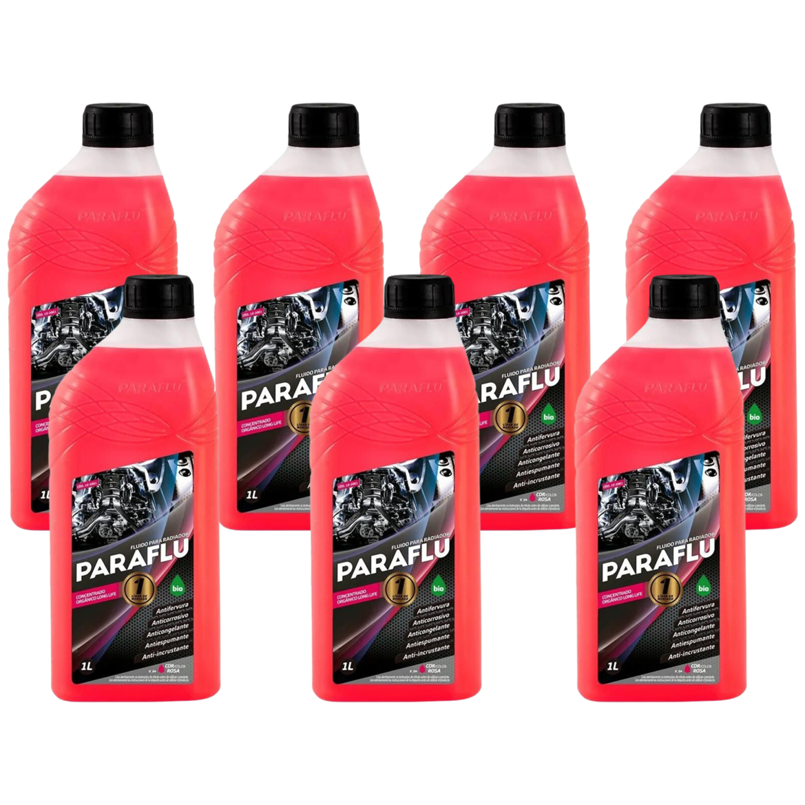 Aditivo 7L Concentrado Radiador Rosa Paraflu Bio Orgânico