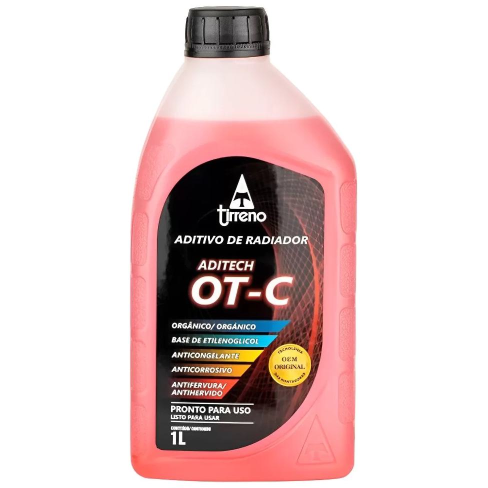 Aditivo para Radiador Laranja Tirreno Aditech OT-C Orgânico Pronto para Uso 1 Litro - Tirreno - FLU/DS/296FU1