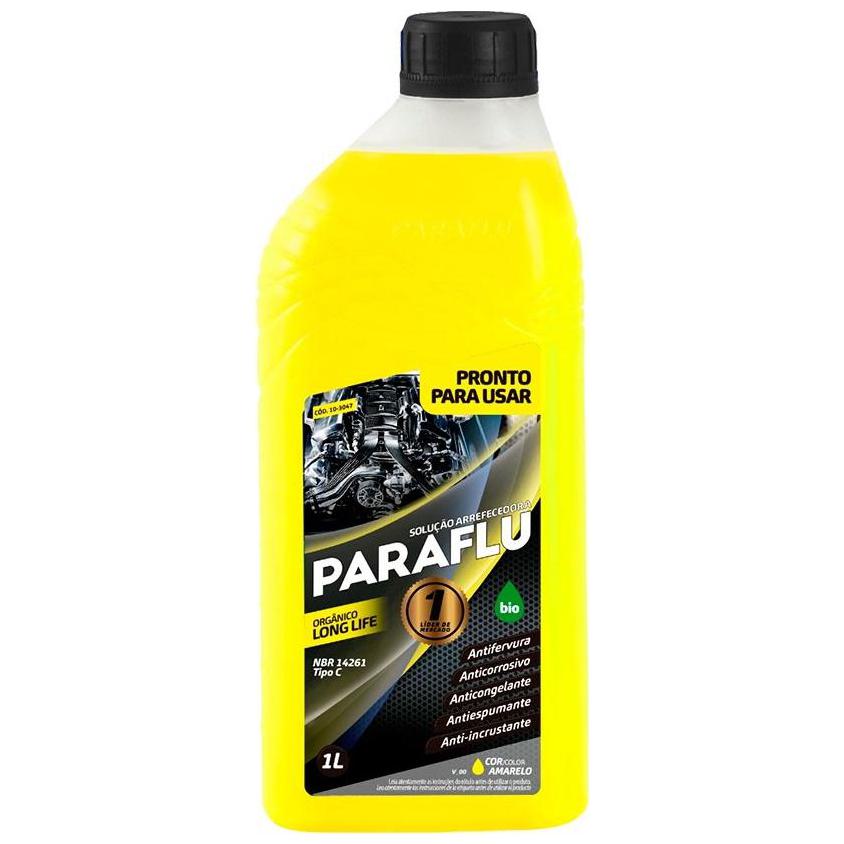 Aditivo para Radiador Amarelo Paraflu Bio Orgânico Pronto para Uso 1 Litro - Paraflu - 10-3047