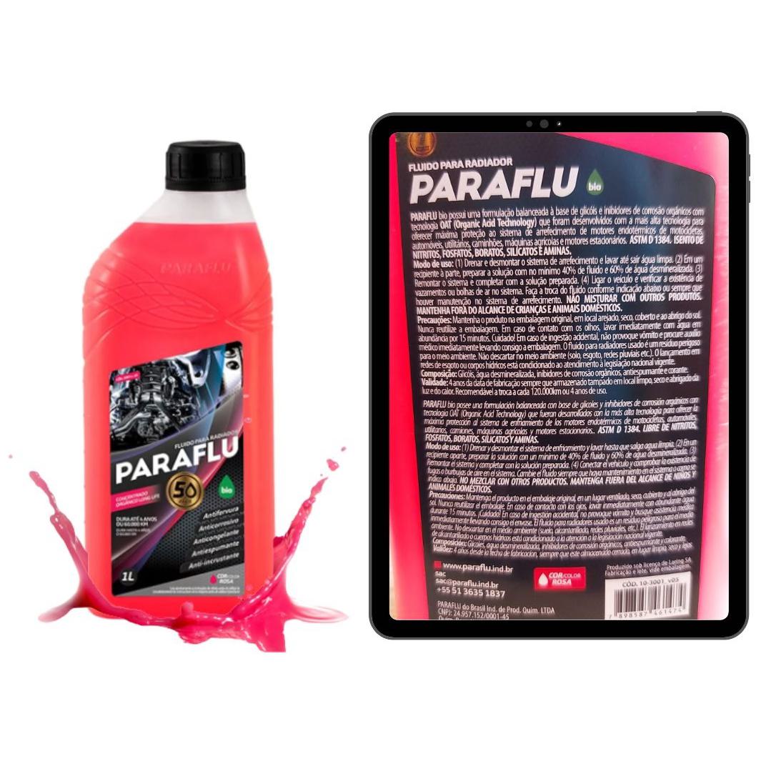 Aditivo para Radiador Rosa Paraflu Bio Orgânico Concentrado 1 Litro - Paraflu - 10-3001