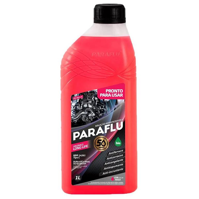 Aditivo para Radiador Rosa Paraflu Bio Orgânico Pronto para Uso 1 Litro - Paraflu - 10-3004