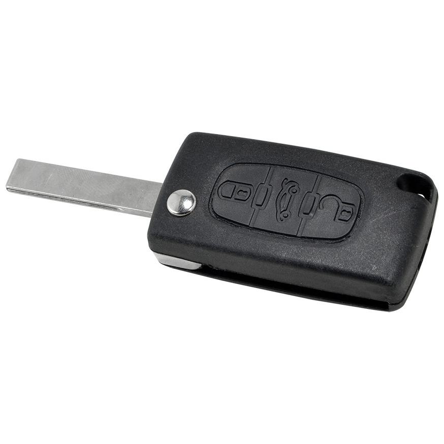 Chave Canivete Oca 3 Botões para Peugeot 207 e 407 - Universal Automotive - 16575