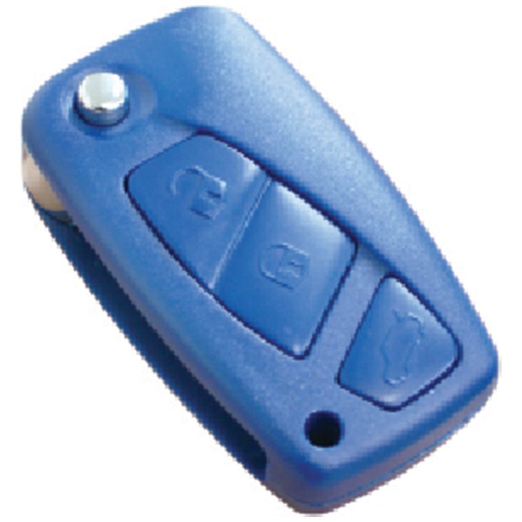 Chave Canivete Azul Sem Telecomando Com Lamina - Universal Automotive - 90546