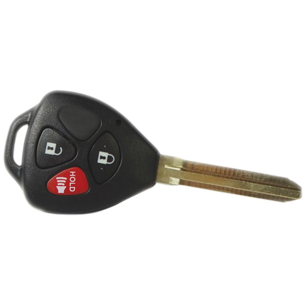 Chave sem Segredo Oca 3 Botões para Toyota Hilux - Universal Automotive - 60009