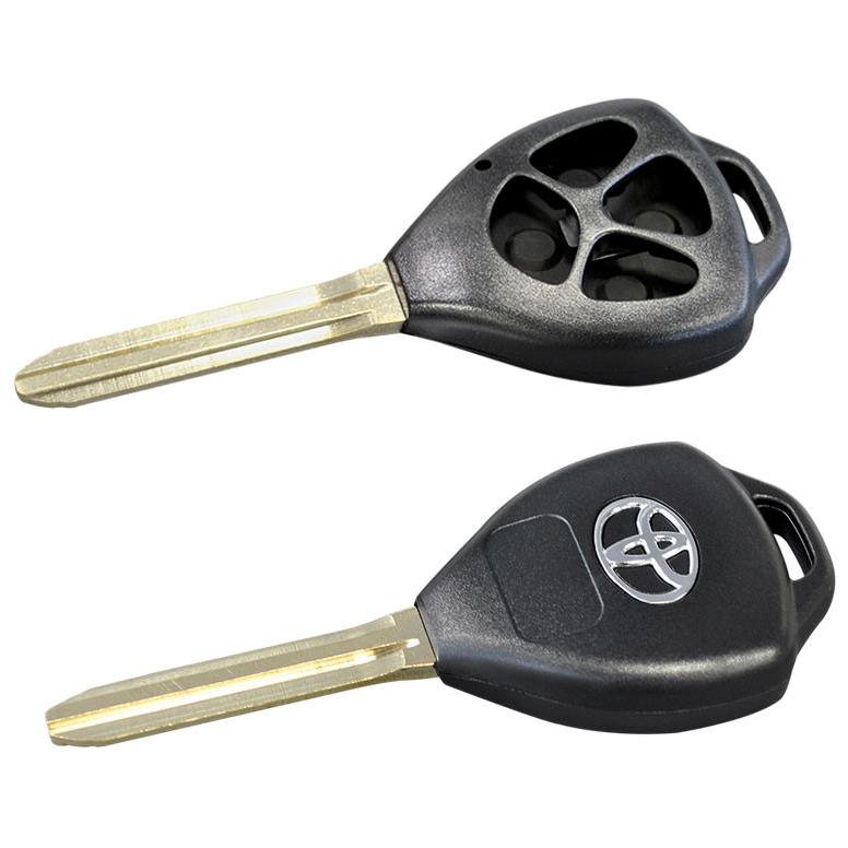 Chave sem Segredo Oca 4 Botões para Toyota Hilux - Universal Automotive - 60565