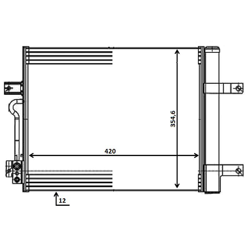 Condensador - Mahle Behr - AC 594 000P