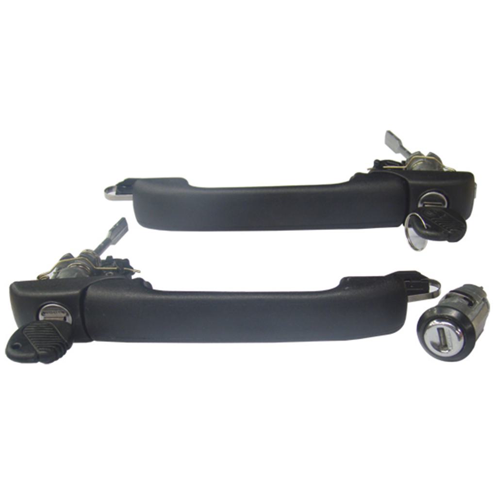 Conjunto de Maçanetas Das Portas Dianteiras e Ignição para Volkswagen Gol e Parati - Universal Automotive - 21840