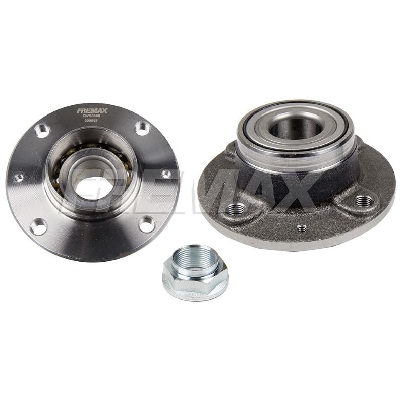 Cubo de Roda Traseiro Direito ou Esquerdo 4 Furos com Rolamento sem ABS - Fremax - FWB0008