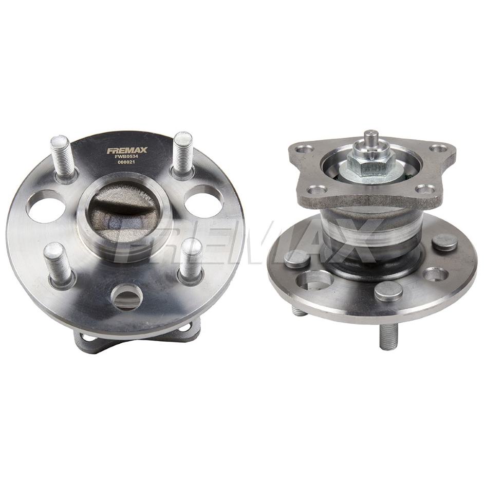 Cubo de Roda Traseiro Direito ou Esquerdo 4 Furos com Rolamento sem ABS para Toyota Corolla - Fremax - FWB0534