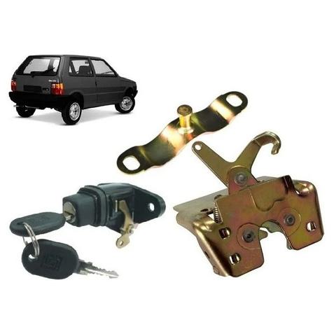 Fechadura Batente Botao Miolo Chave Porta Mala Uno 96 A 2003 Universal 60939 / 70187 / 70005