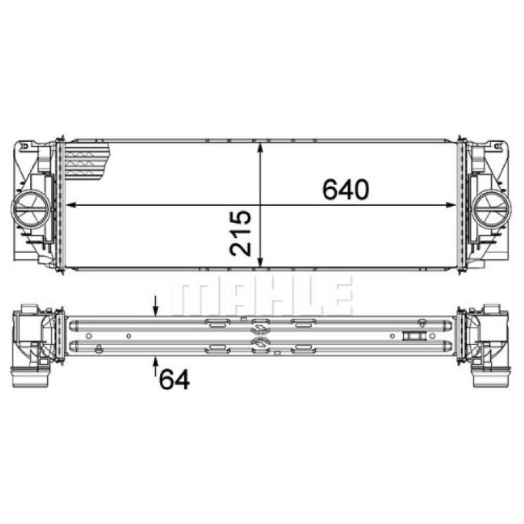 Intercooler para Ford Cargo 816 - Mahle Behr - CI 368 000P