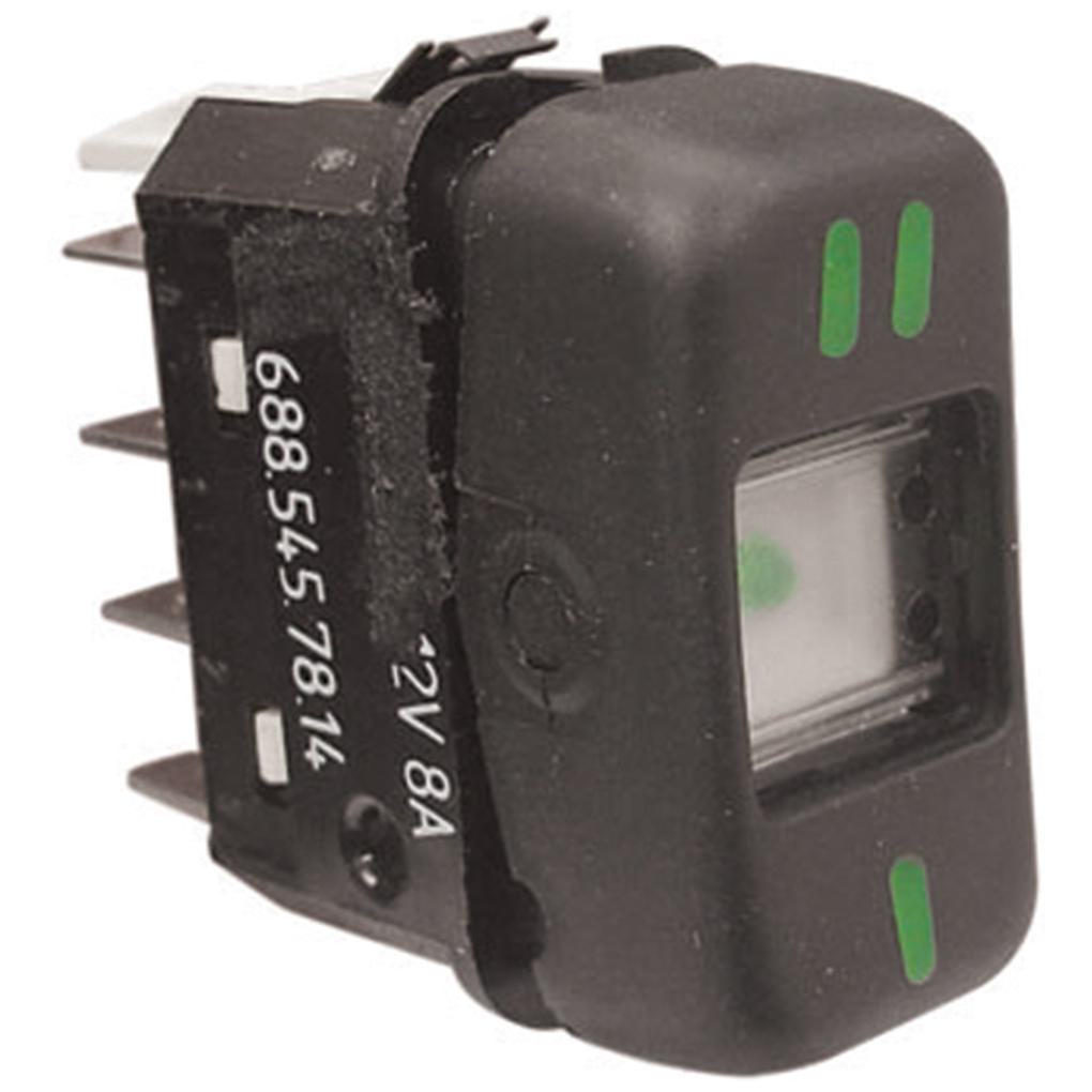 Interruptor Tecla - 12V - Preto - Universal - 90472