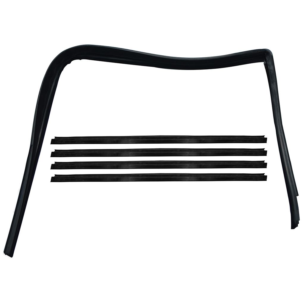 Jogo de Canaletas da Porta para Ford Escort e Volkswagen Apollo - Uniflex - 37531