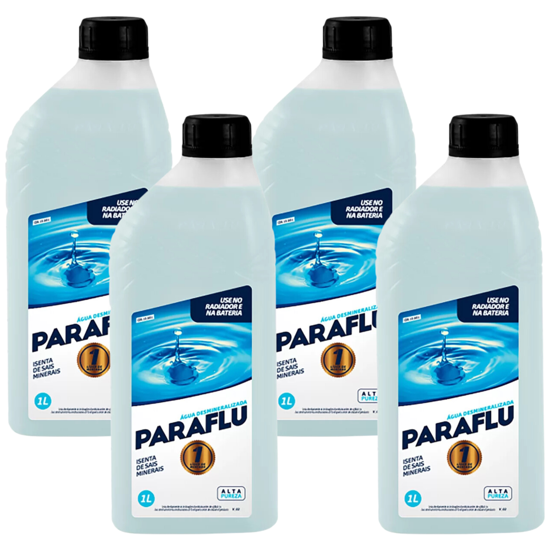 Kit 4 Litros Água Desmineralizada - Paraflu - 10-3031