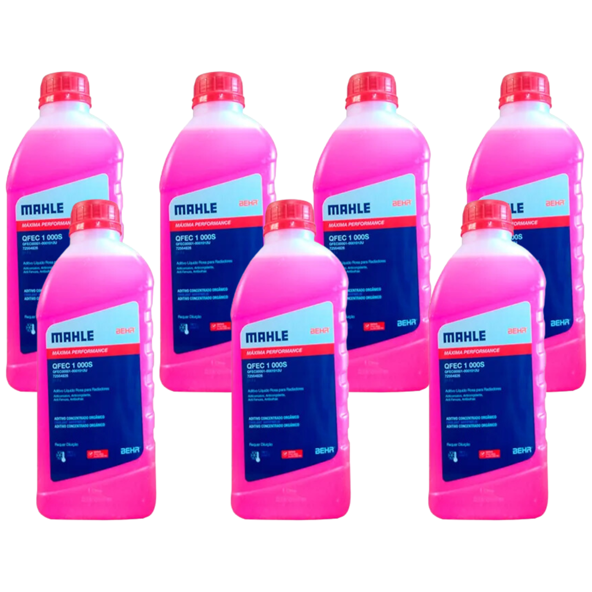 Kit 7 Litros Aditivo Radiador Concentrado Rosa Mahle Berh