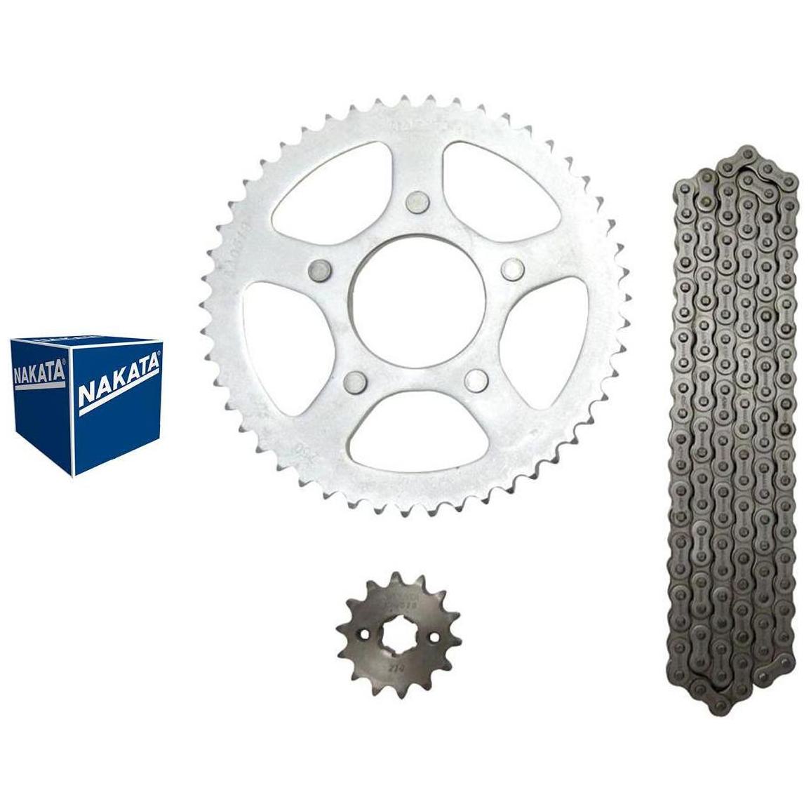 Kit da Coroa e Pinhão 50 14mm para Honda XLR 125 - Nakata - TM10180