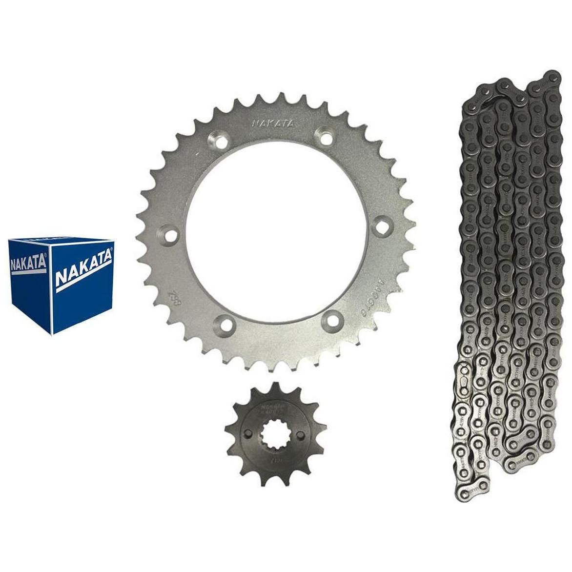 Kit da Coroa e Pinhão para Honda XR 250 TORNADO - Nakata - TM10145