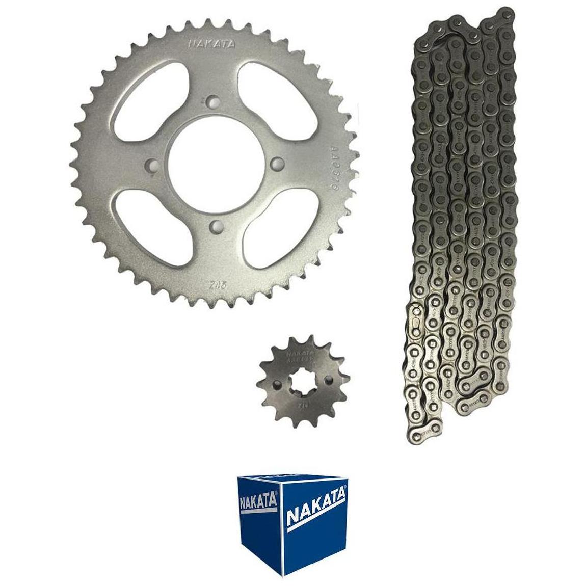 Kit da Coroa e Pinhão para Yamaha YBR 125 - Nakata - TM10205