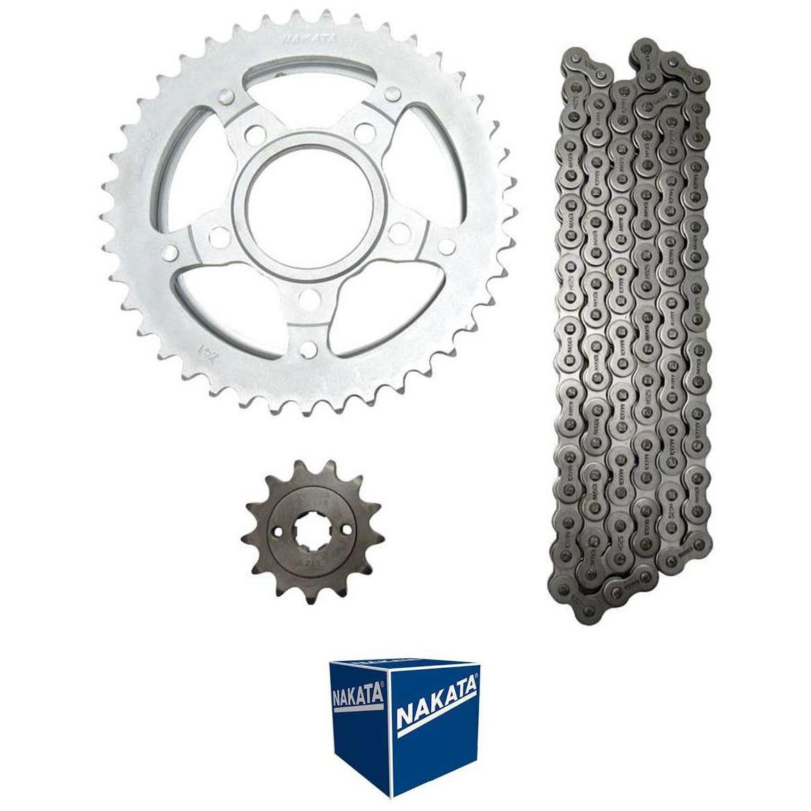 Kit da Coroa Pinhão e Corrente 41 13mm para Honda CBX 200 Strada - Nakata - TM10165