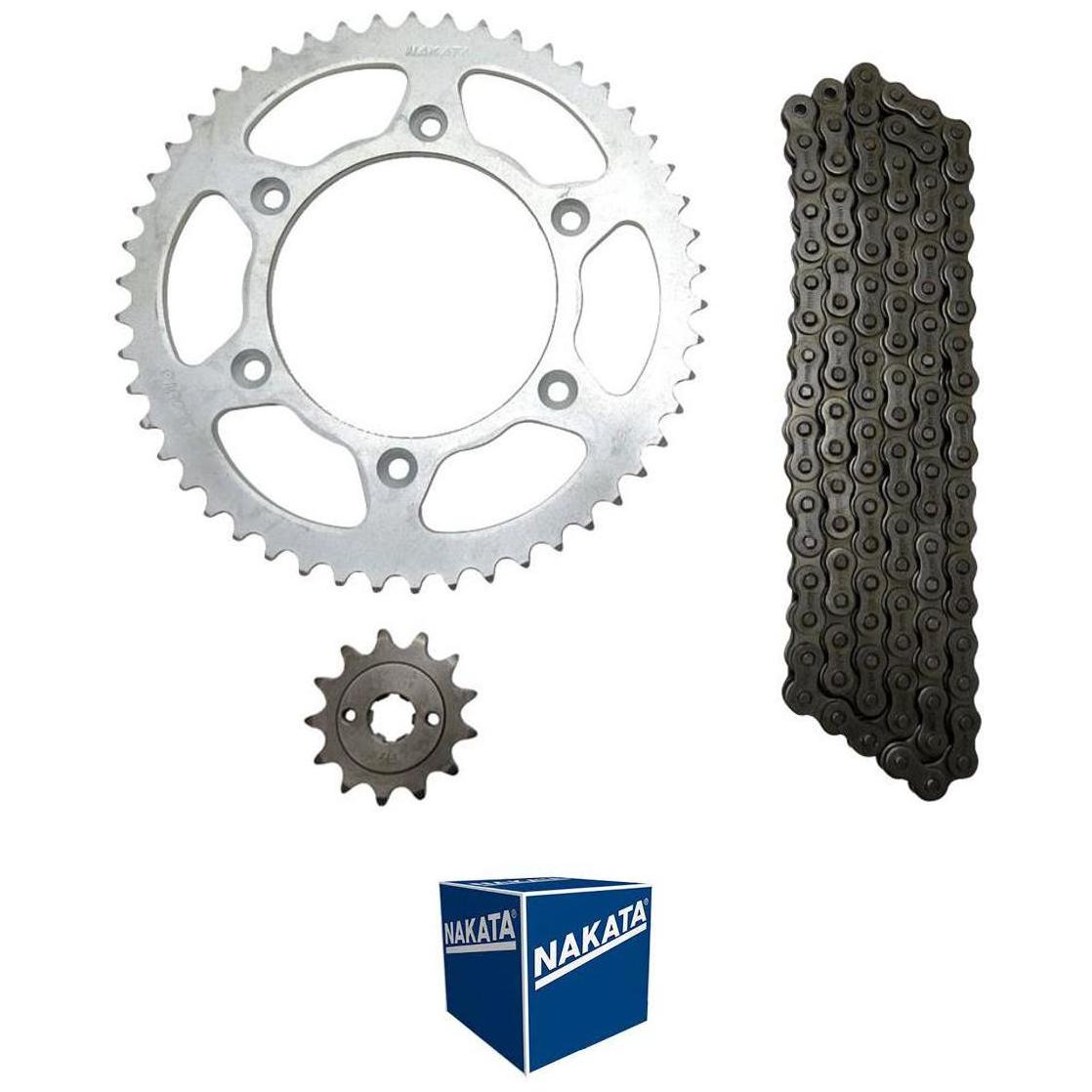 Kit da Coroa Pinhão e Corrente para Honda CRF 230F - Nakata - TM101100R