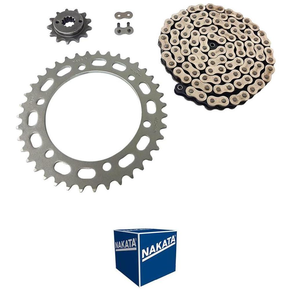 Kit da Coroa Pinhão e Corrente para Honda XRE 300 - Nakata - TM10150R