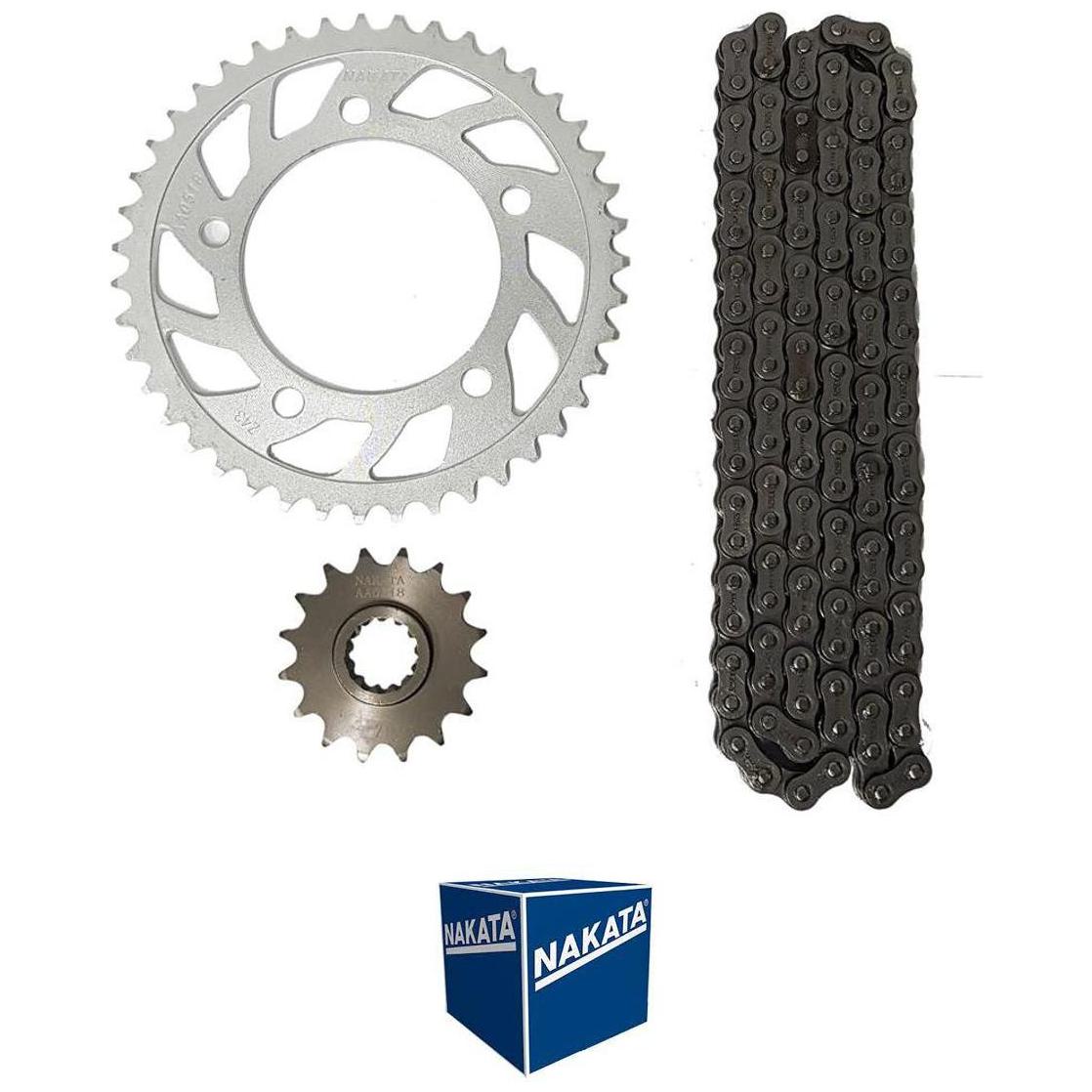 Kit da Coroa Pinhão e Corrente para Honda CB 600F Hornet - Nakata - TM10195R