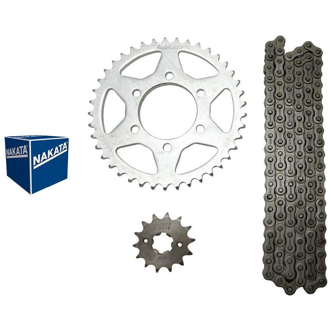 Kit da Coroa Pinhão e Corrente para Yamaha XTZ 150 CROSSER - Nakata - TM10235