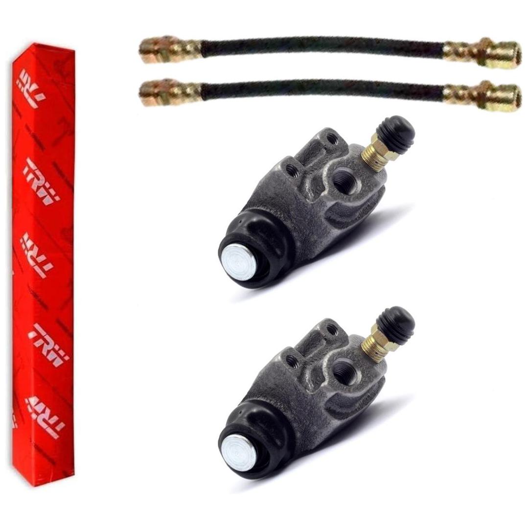 Kit Freio Traseiro Cilindro de Roda e Flexível - TRW - RCCR02890 - RPFX00690