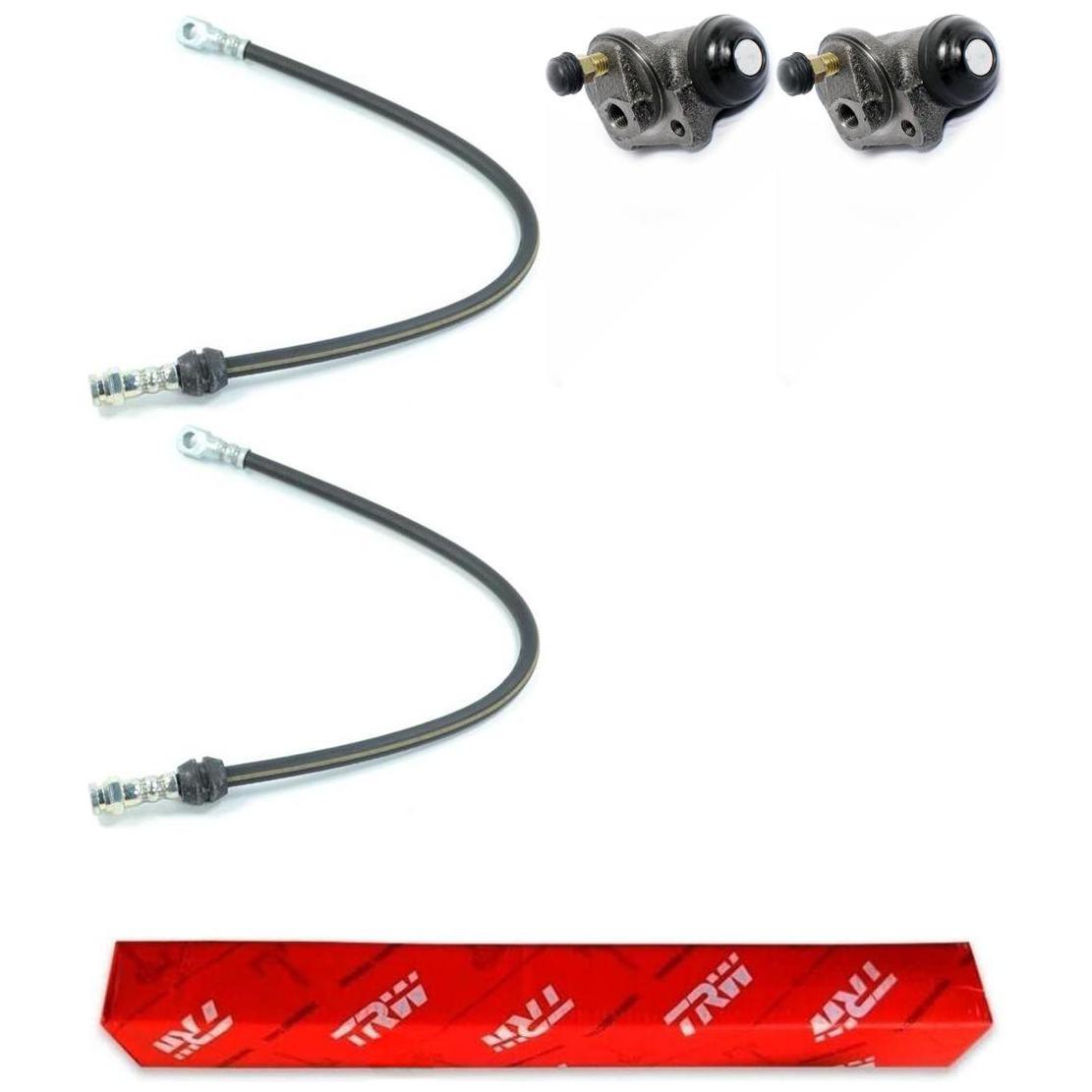 Kit Freio Traseiro Cilindro de Roda e Flexível - TRW - RCCR02120 - RPFX02890