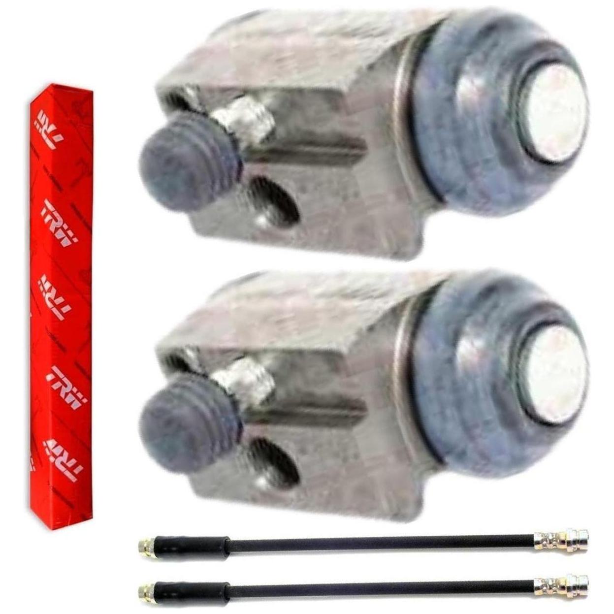 Kit Freio Traseiro Cilindro de Roda e Flexível - TRW - RCCR03440 - RPFX02660