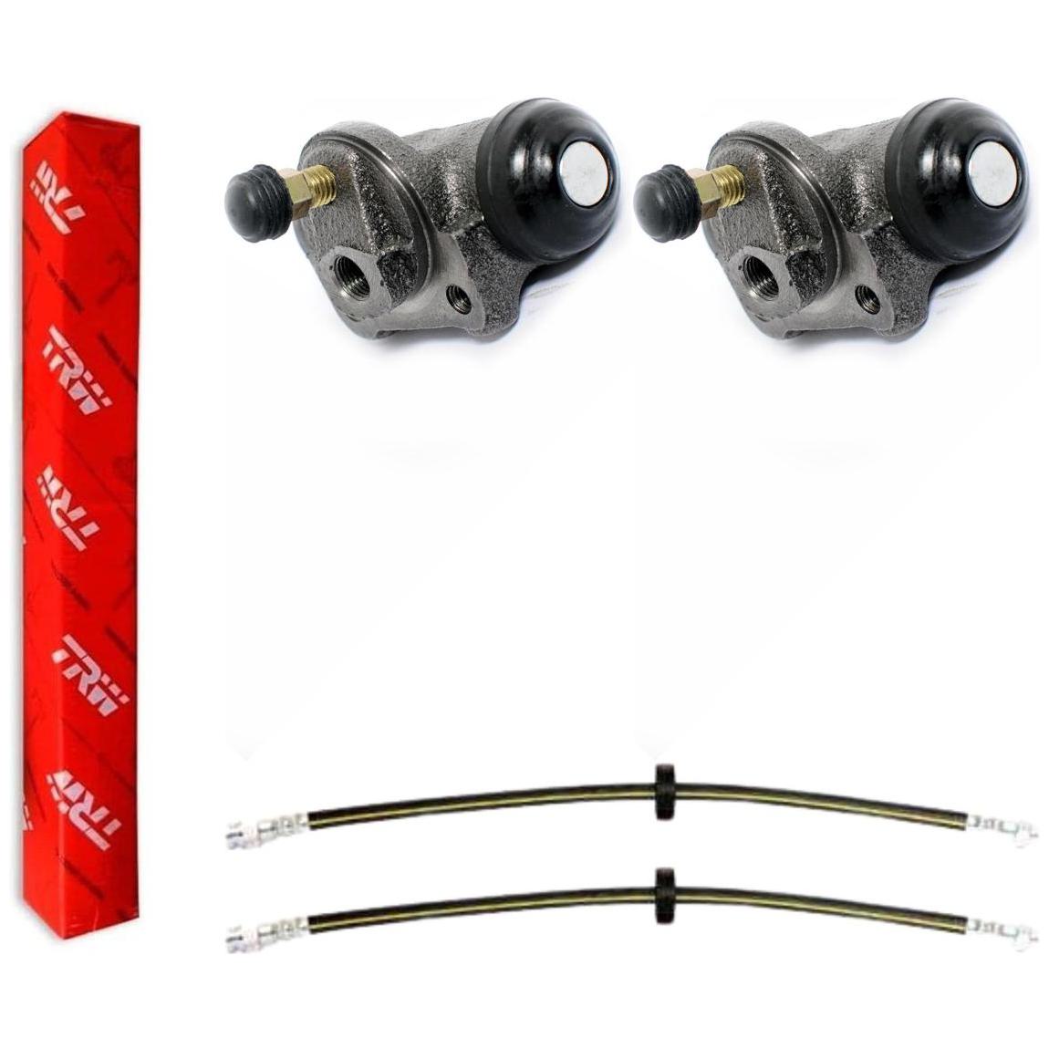 Kit Freio Traseiro Cilindro de Roda e Flexível - TRW - RCCR02120 - RPFX06180
