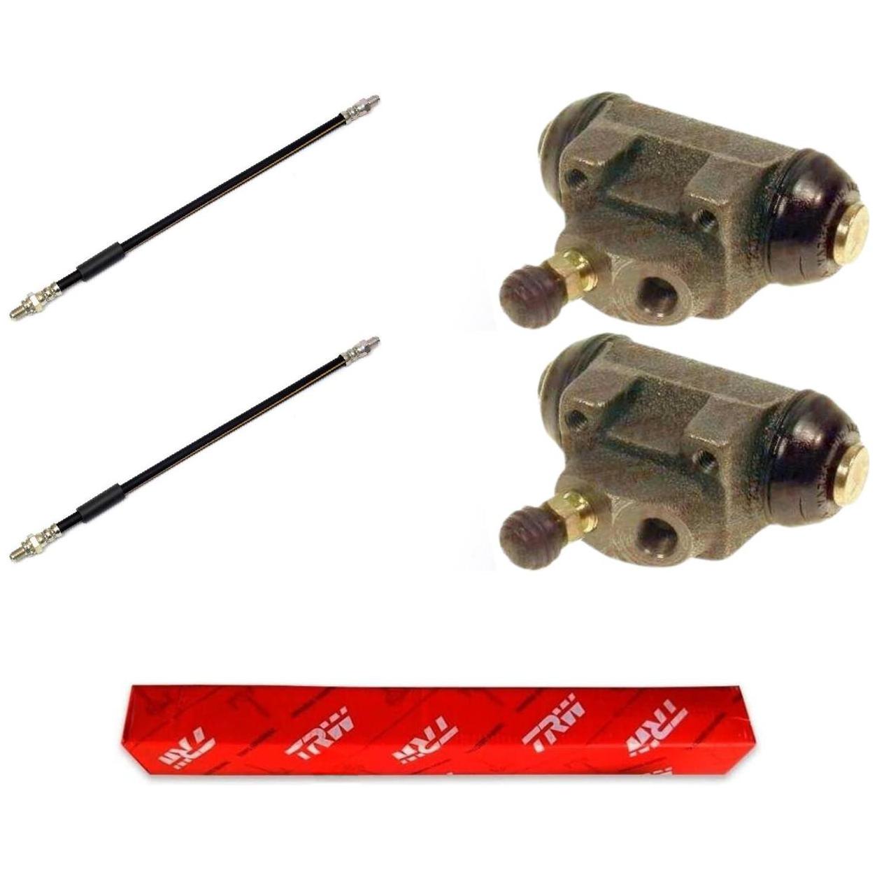 Kit Freio Traseiro Cilindro de Roda e Flexível - TRW - RCCR01910 - RPFX00540
