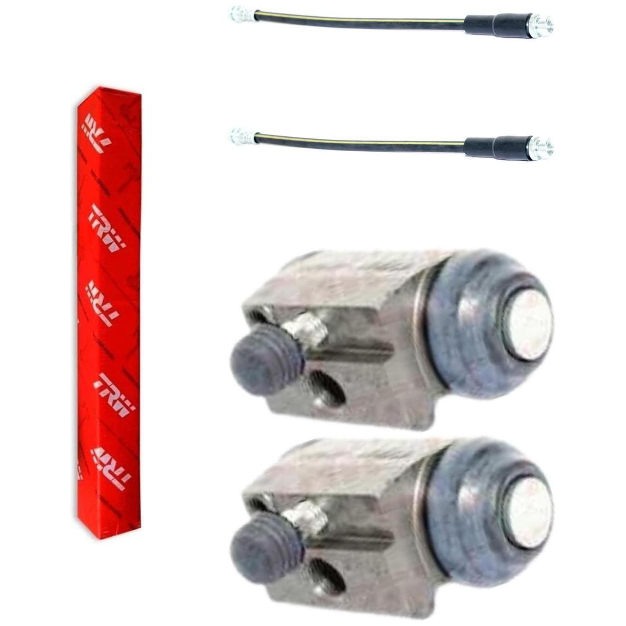 Kit Freio Traseiro Cilindro de Roda e Flexível - TRW - RCCR03440 - RPFX06390