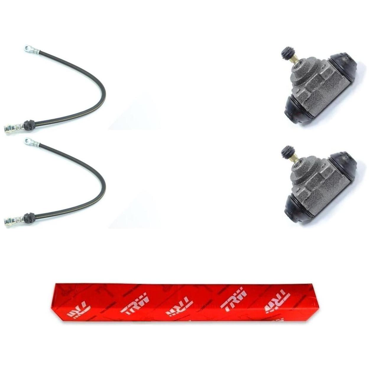 Kit Freio Traseiro Cilindro de Roda e Flexível - TRW - RCCR02860 - RPFX02890