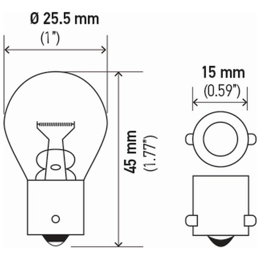 10 Lâmpadas Halógena Pingo Amarela 12V 21W - Hella - 7506